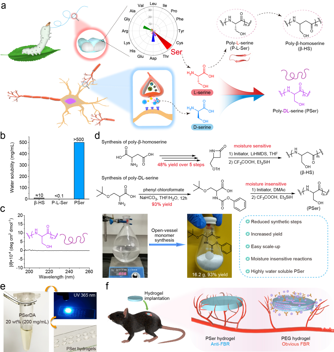 华东理工刘润辉教授课题组《Nat. Commun.》：仿生启发的新一代抗植入异物反应高分子材料的图1