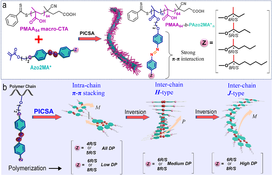 苏州大学张伟教授团队Angew：调控双相液晶聚合物的多重手性翻转的图1