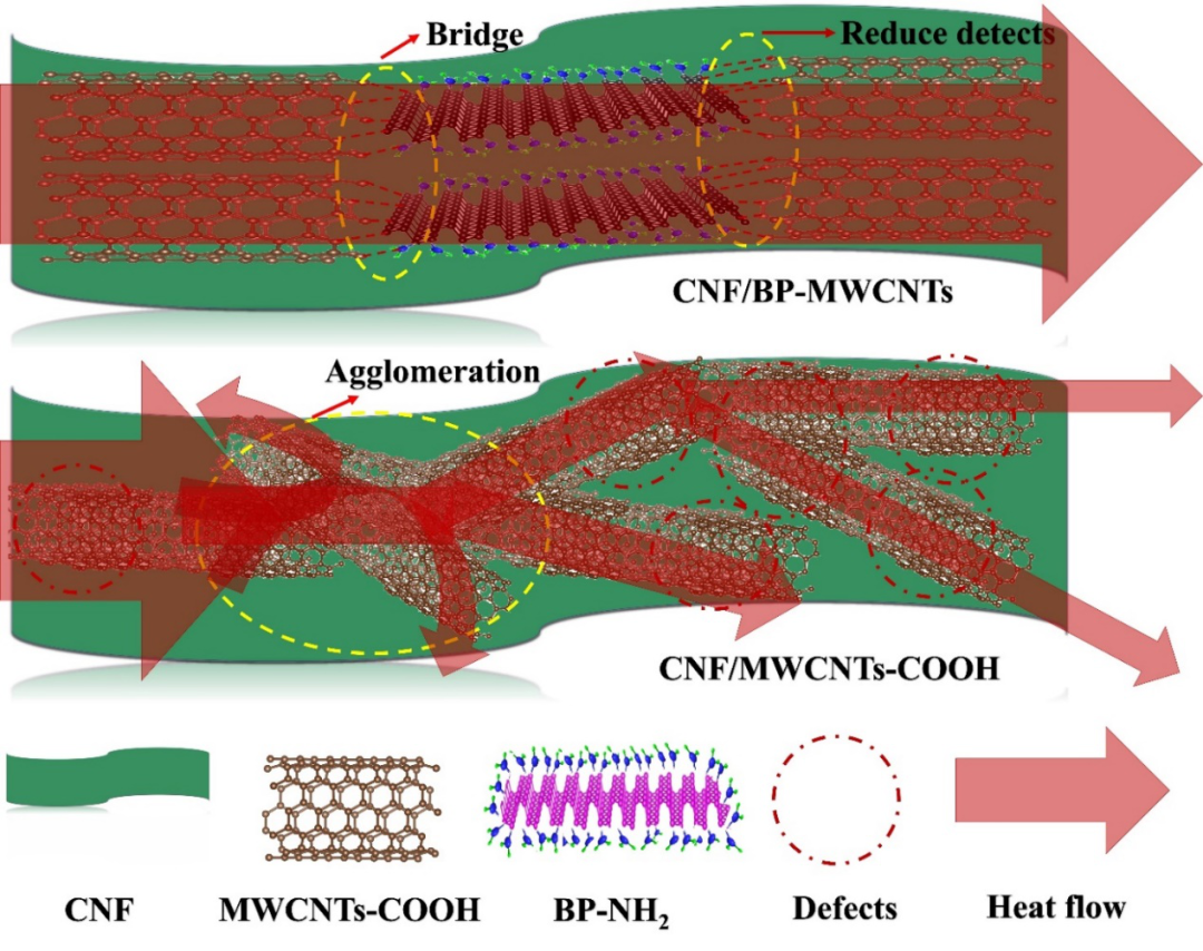 中科院广州化学研究所屈贞财博士、吴昆研究员《CEJ》：基于共价键连接的高导热/阻燃柔性膜的图5