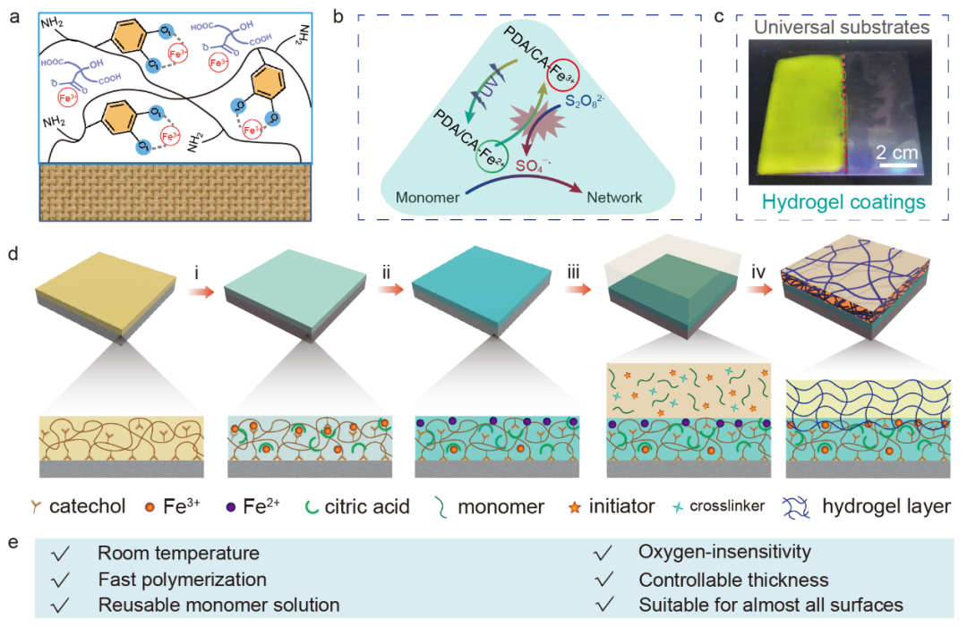 中科院兰州化物所周峰研究员团队 Adv. Mater.: 材料和器械表面生长水凝胶润滑涂层新方法的图1