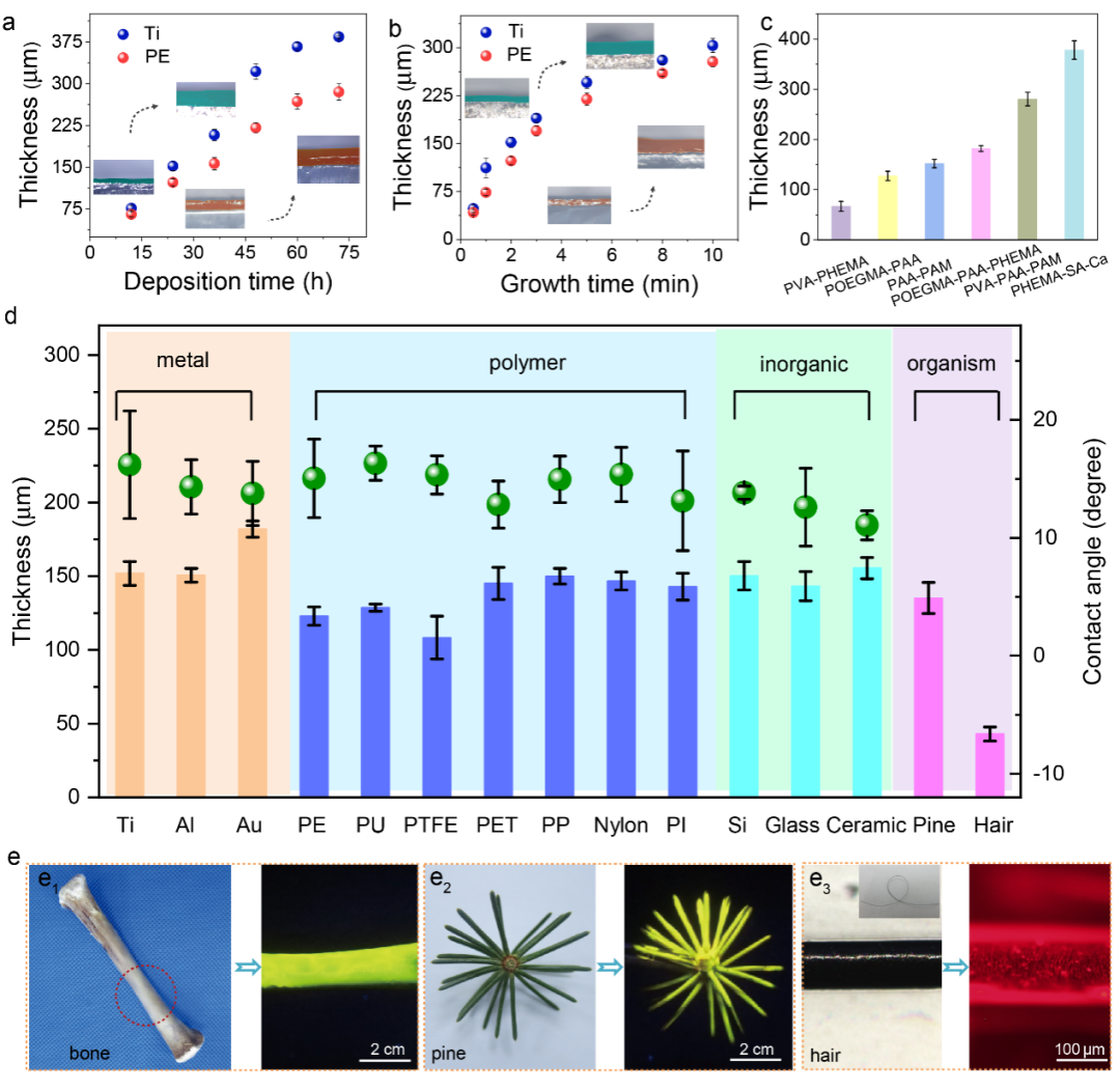 中科院兰州化物所周峰研究员团队 Adv. Mater.: 材料和器械表面生长水凝胶润滑涂层新方法的图2