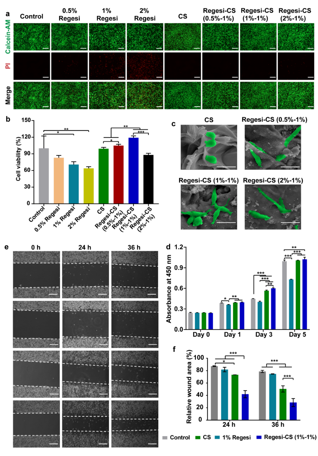 壳聚糖治什么病川大华西口腔医学院彭强研究员团队 AHM：多功能再生硅-壳聚糖水凝胶促进MRSA感染的糖尿病创面愈合_https://www.jmylbn.com_新闻资讯_第7张