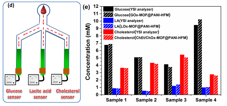 浙江大学黄小军团队关于梯度孔膜智能传感新成果：基于梯度中空纤维膜的MOFs-酶膜新型电化学生物传感阵列的图3