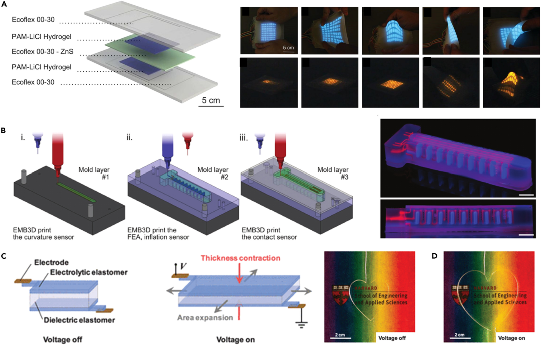 多倫多大學劉新宇教授團隊《iScience》綜述：類皮膚水凝膠及其在可穿戴傳感，軟體機器人以及能量收集等方面的應用的圖11