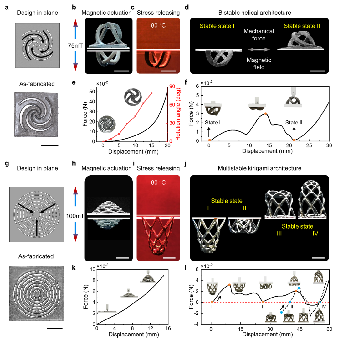 俄亥俄州立大学赵芮可教授与佐治亚理工学院齐航教授AM：磁性动态高分子材料实现远程模块化熔焊组装与复杂三维结构快速加工的图5