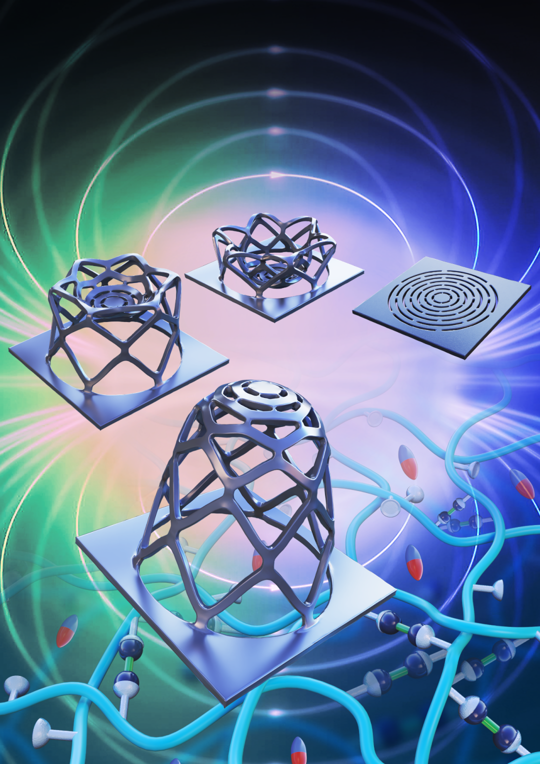 俄亥俄州立大学赵芮可教授与佐治亚理工学院齐航教授AM：磁性动态高分子材料实现远程模块化熔焊组装与复杂三维结构快速加工的图1