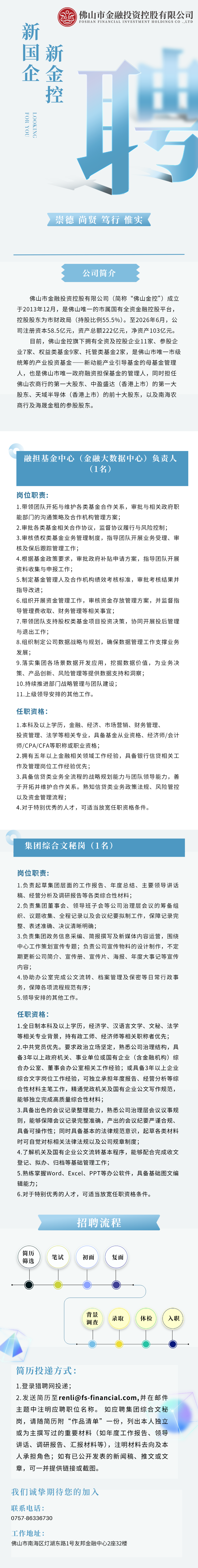 融担基金中心负责人及集团综合文秘岗招聘公告.png
