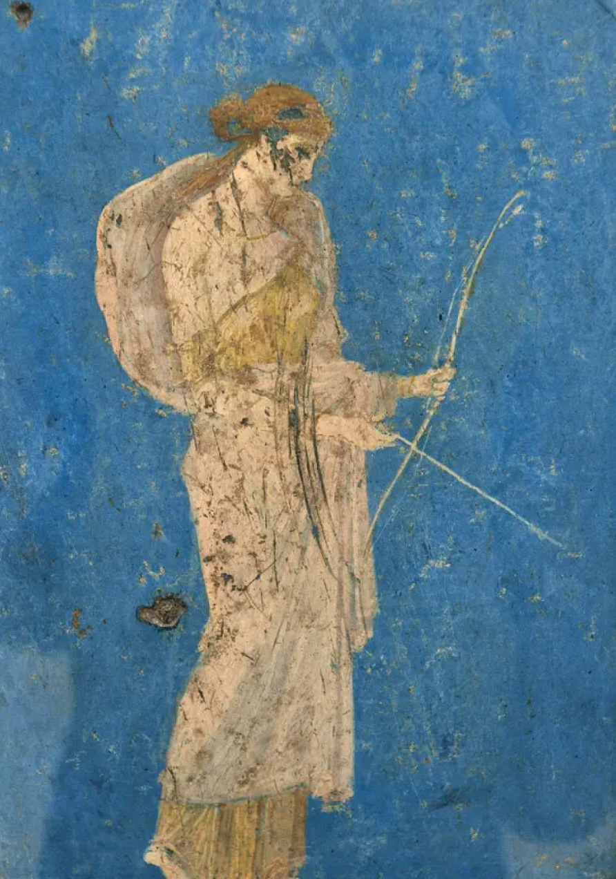 花神芙罗拉●庞贝花神壁画既显示着希腊艺术中的简朴与典雅,又透露出