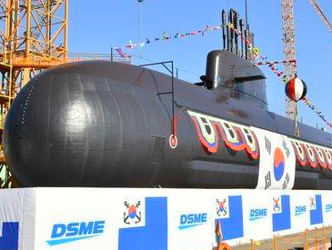 韩军3000吨级潜艇“安武”号今下水 配备6具弹道导弹垂发管