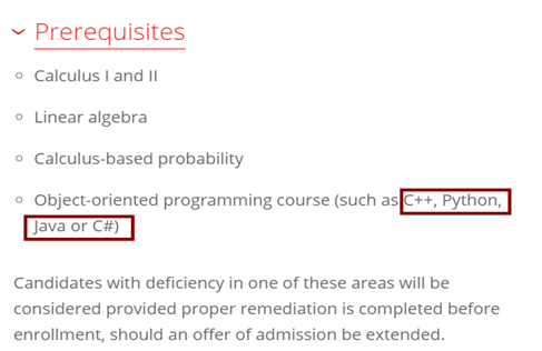 美国研究生金融工程专业