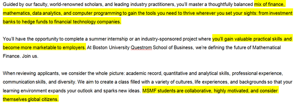 美国研究生金融工程专业