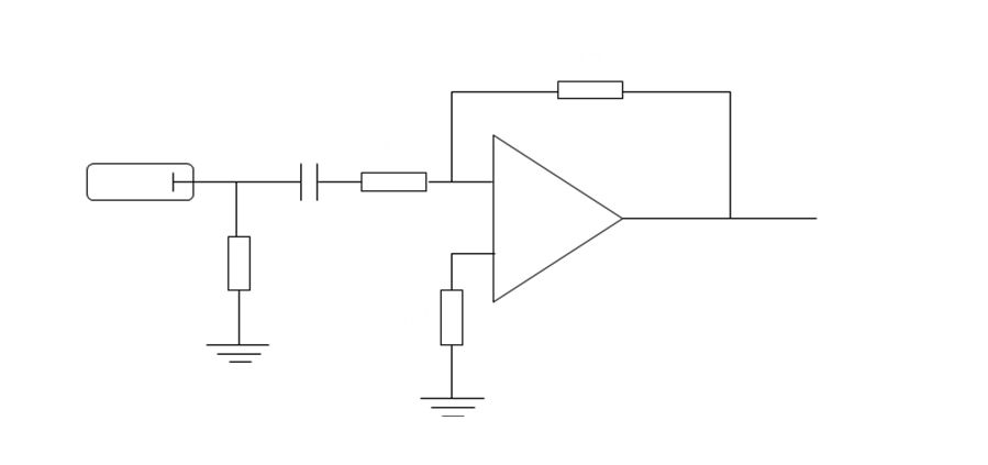 图(1) 电压型前置放大器简图