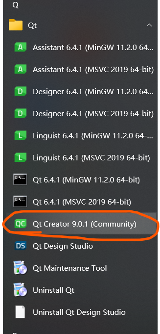 启动QT桌面的应用