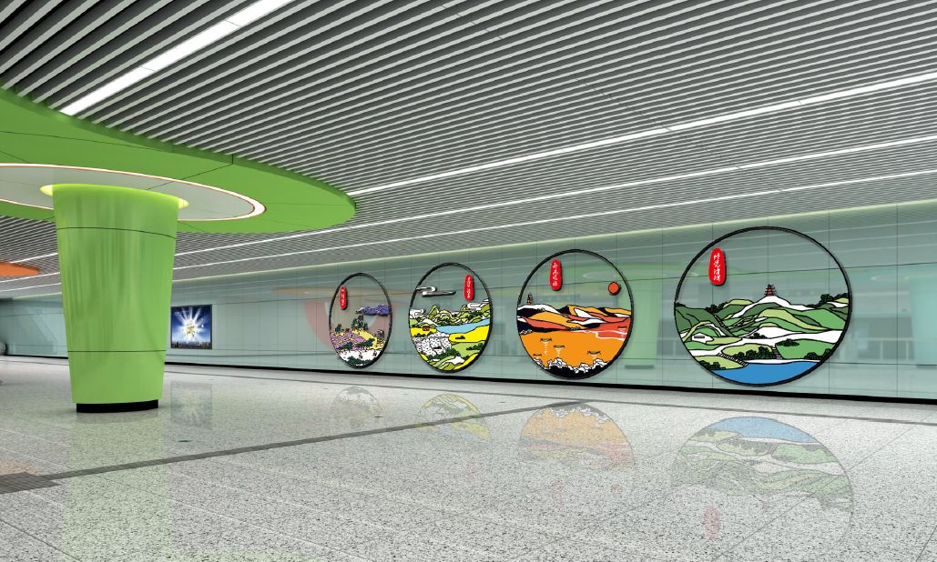 地铁5号线、10号线二期车站“华丽”亮相