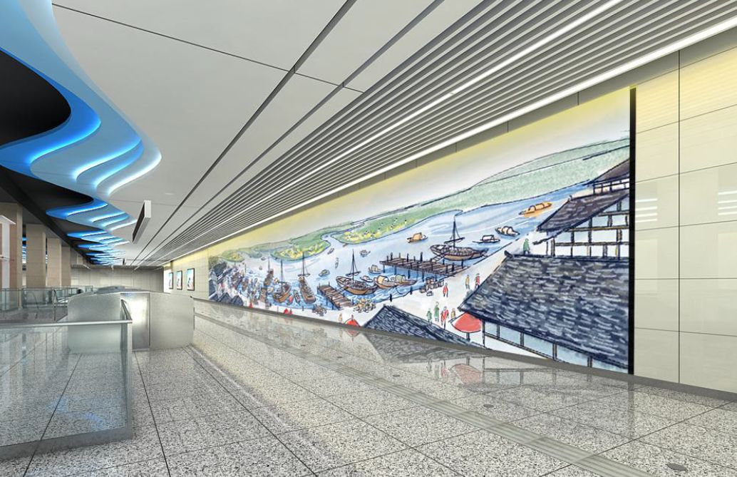 地铁5号线、10号线二期车站“华丽”亮相