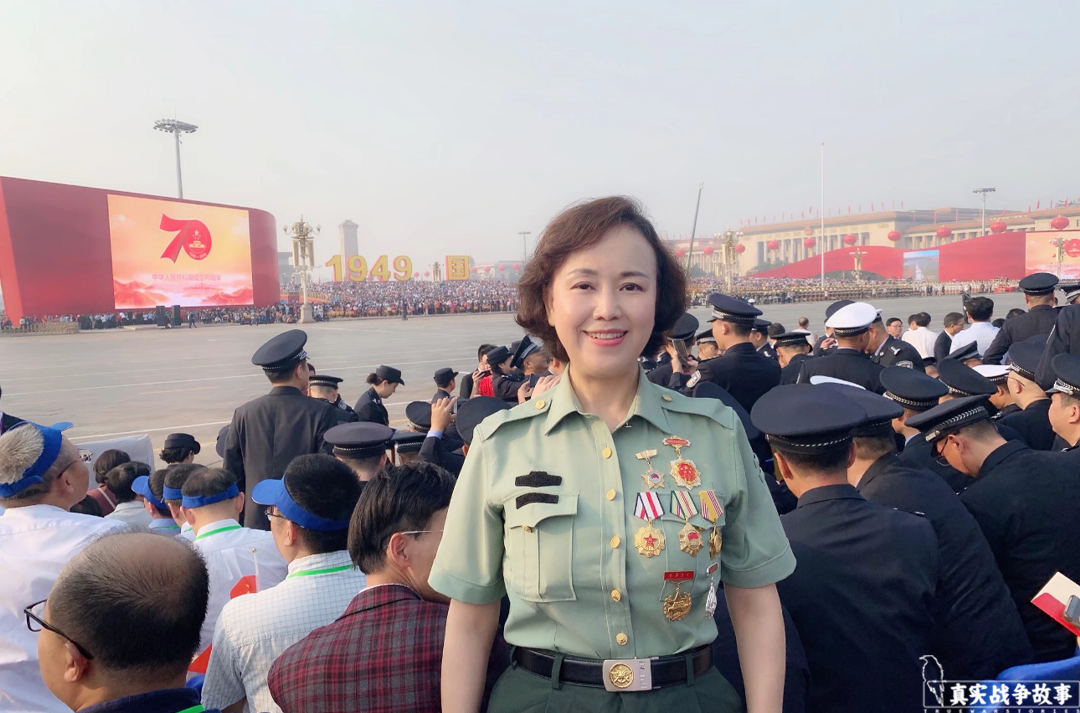 2019年,钟惠玲第二次参加国庆观礼2019年这一次,因互联网比较发达