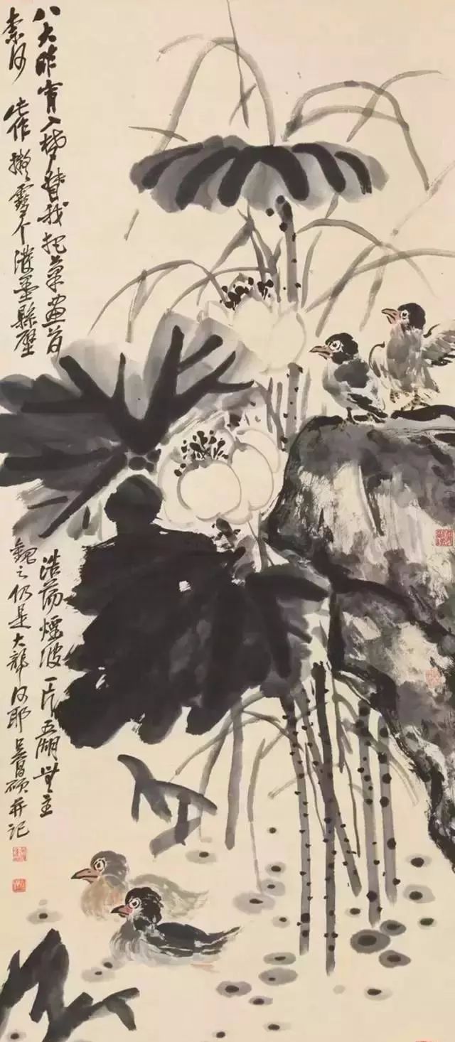 吴昌硕潘天寿师徒笔下的荷语诗香