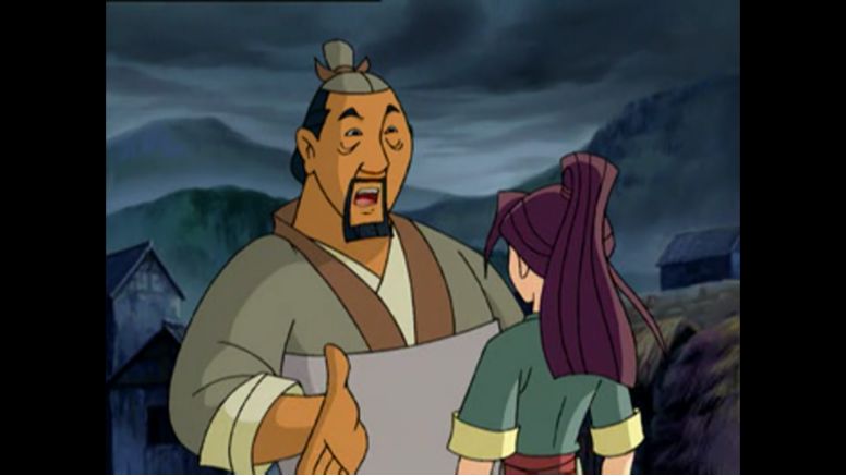 诚信:连降大雨,地保来送知府求的保佑符,但是少年狄青告诉地保他之前