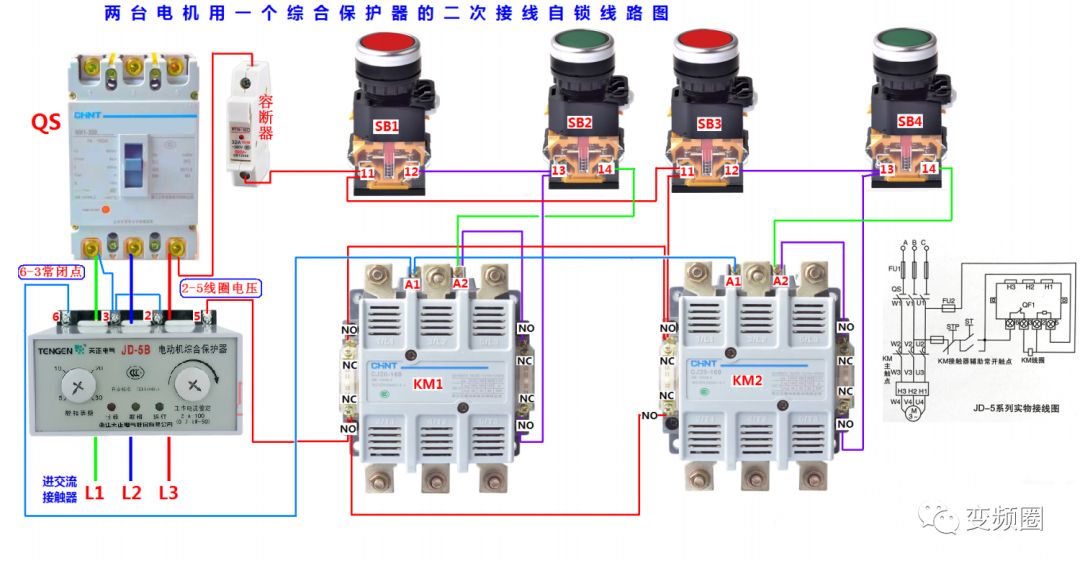 105例电气实物接线高清彩图，一看就懂，简单直观！的图105