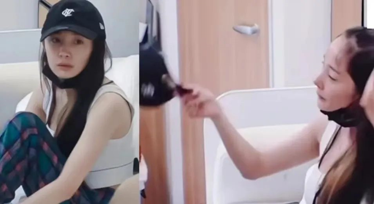 杨幂素颜上综艺，发际线又又又被吐槽了！