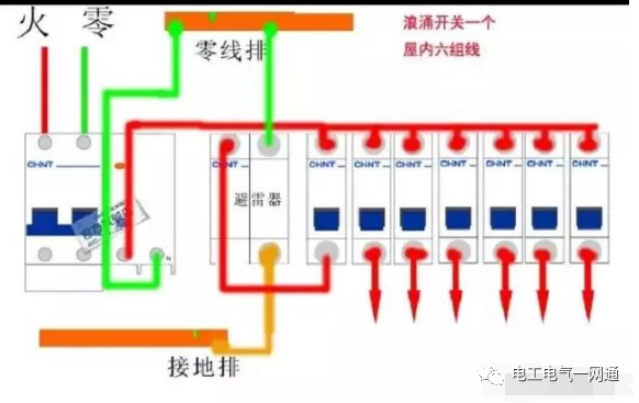 家用漏电保护器接线方法图解的图2