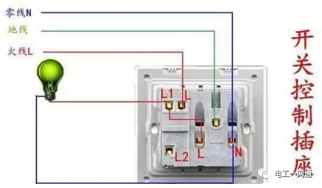 史上最全的一灯单控、双控、三控、四控的实物接线图解，90%的电工人都收藏了！的图7