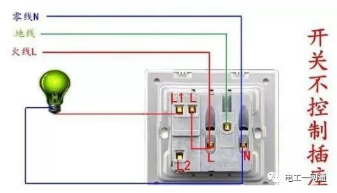史上最全的一灯单控、双控、三控、四控的实物接线图解，90%的电工人都收藏了！的图6