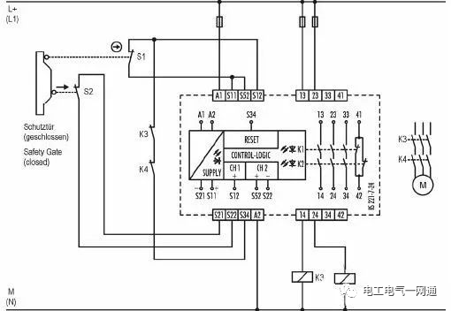 圖文詳解 | 安全繼電器工作原理、接線圖及使用方法的圖3