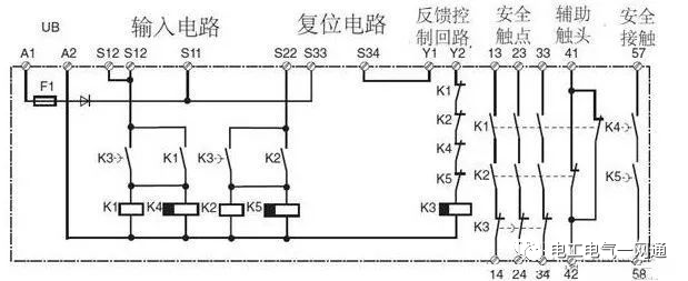 圖文詳解 | 安全繼電器工作原理、接線圖及使用方法的圖4