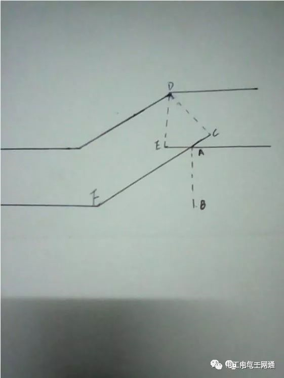 电缆桥架折弯计算方式及制作方法的图1