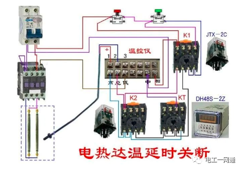 56张电工实物接线图（含日光灯类、断路器控制回路、电动机、热电偶、电能表..）最全电路接线图，很多老电工也不会！的图79