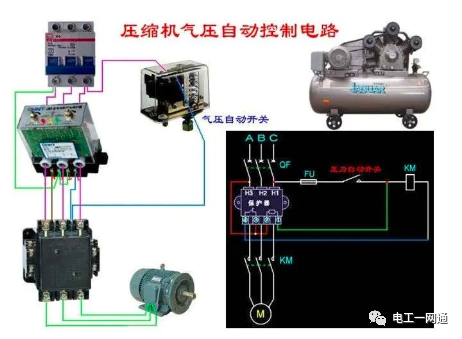 56张电工实物接线图（含日光灯类、断路器控制回路、电动机、热电偶、电能表..）最全电路接线图，很多老电工也不会！的图48
