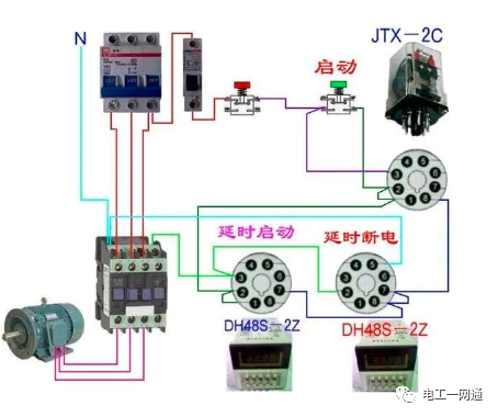 56张电工实物接线图（含日光灯类、断路器控制回路、电动机、热电偶、电能表..）最全电路接线图，很多老电工也不会！的图64