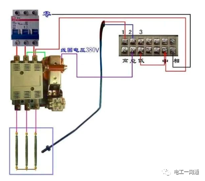 56张电工实物接线图（含日光灯类、断路器控制回路、电动机、热电偶、电能表..）最全电路接线图，很多老电工也不会！的图78