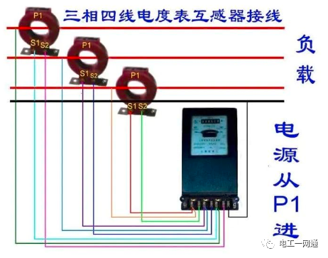 56张电工实物接线图（含日光灯类、断路器控制回路、电动机、热电偶、电能表..）最全电路接线图，很多老电工也不会！的图89