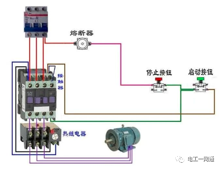 56张电工实物接线图（含日光灯类、断路器控制回路、电动机、热电偶、电能表..）最全电路接线图，很多老电工也不会！的图37
