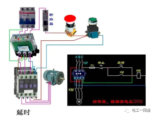56张电工实物接线图（含日光灯类、断路器控制回路、电动机、热电偶、电能表..）最全电路接线图，很多老电工也不会！的图58