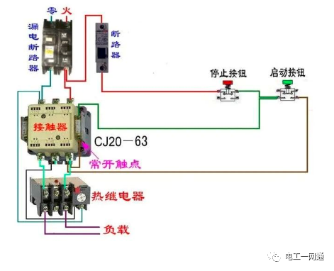 56张电工实物接线图（含日光灯类、断路器控制回路、电动机、热电偶、电能表..）最全电路接线图，很多老电工也不会！的图26