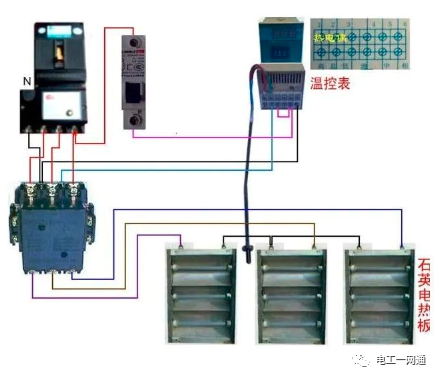 56张电工实物接线图（含日光灯类、断路器控制回路、电动机、热电偶、电能表..）最全电路接线图，很多老电工也不会！的图73
