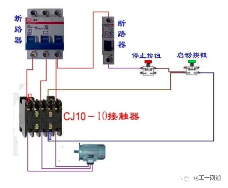 56张电工实物接线图（含日光灯类、断路器控制回路、电动机、热电偶、电能表..）最全电路接线图，很多老电工也不会！的图33