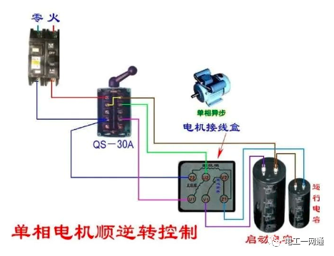 56张电工实物接线图（含日光灯类、断路器控制回路、电动机、热电偶、电能表..）最全电路接线图，很多老电工也不会！的图128