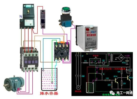 56张电工实物接线图（含日光灯类、断路器控制回路、电动机、热电偶、电能表..）最全电路接线图，很多老电工也不会！的图46