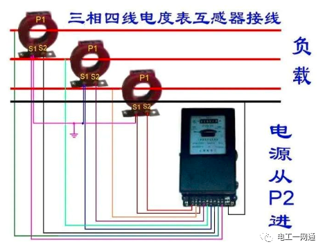 56张电工实物接线图（含日光灯类、断路器控制回路、电动机、热电偶、电能表..）最全电路接线图，很多老电工也不会！的图85