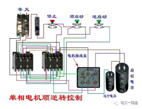 56张电工实物接线图（含日光灯类、断路器控制回路、电动机、热电偶、电能表..）最全电路接线图，很多老电工也不会！的图124