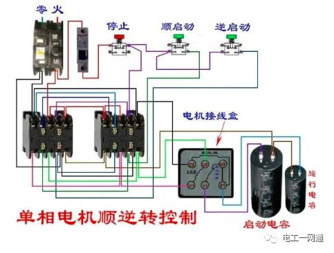 56张电工实物接线图（含日光灯类、断路器控制回路、电动机、热电偶、电能表..）最全电路接线图，很多老电工也不会！的图129