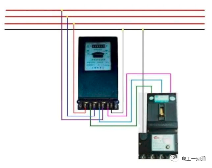 56张电工实物接线图（含日光灯类、断路器控制回路、电动机、热电偶、电能表..）最全电路接线图，很多老电工也不会！的图84