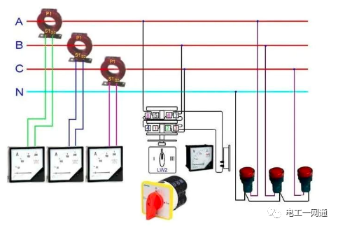 56张电工实物接线图（含日光灯类、断路器控制回路、电动机、热电偶、电能表..）最全电路接线图，很多老电工也不会！的图99