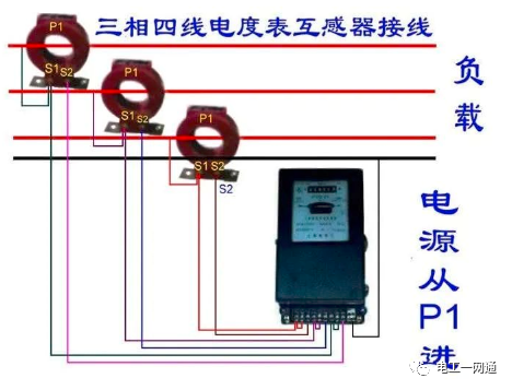 56张电工实物接线图（含日光灯类、断路器控制回路、电动机、热电偶、电能表..）最全电路接线图，很多老电工也不会！的图91