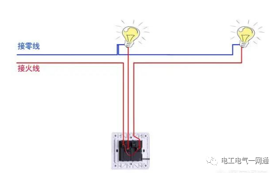 两个开关控制两个灯?一个盒子怎么接线？的图2