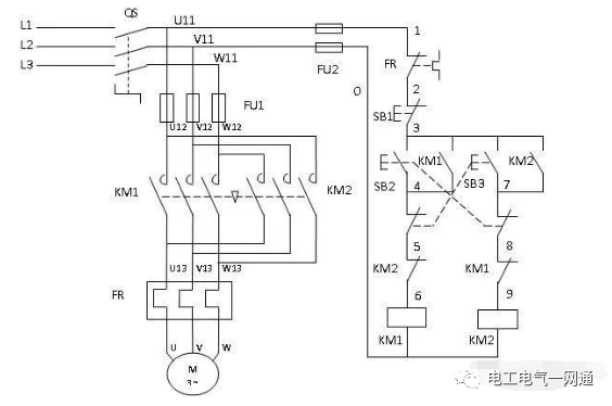 你把三相电机正反转自锁互锁弄清楚，就能轻松接线了！的图4